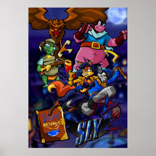 Sly Cooper och Thievius Raccoonus Poster
