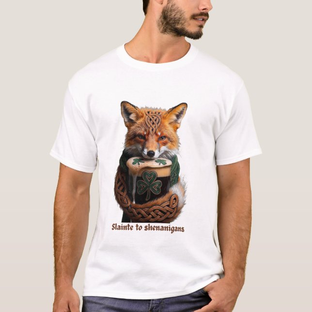 Sly Emerald Fox Toast T-Shirt  (Framsida)