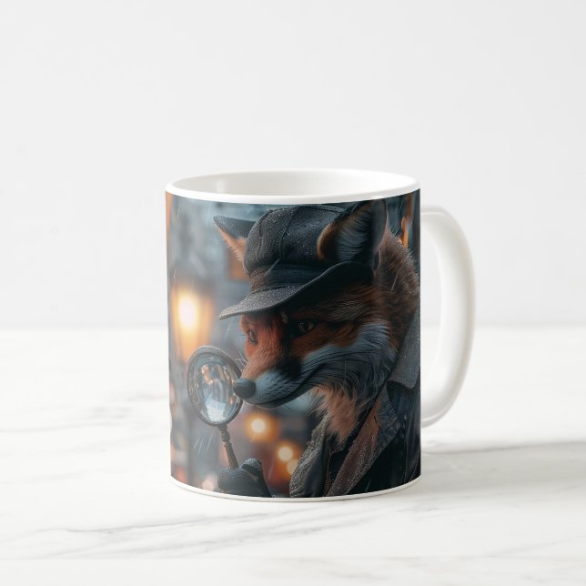 Sly Fox detektor i noir-inställningen Kaffemugg (Framsida höger)