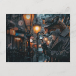 Sly Fox detektor i noir-inställningen Vykort