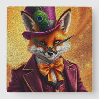 Sly Fox-diplomatet Fyrkantig Klocka