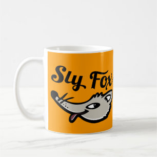 Sly fox-grafik, orange mugg