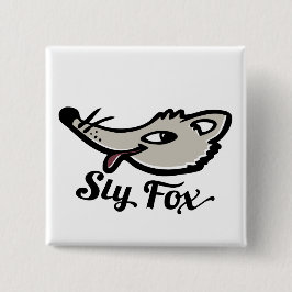 Sly fox-knapp / bricka knapp