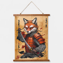 Sly Fox Samurai Warrior - Japanska Bläck Stil