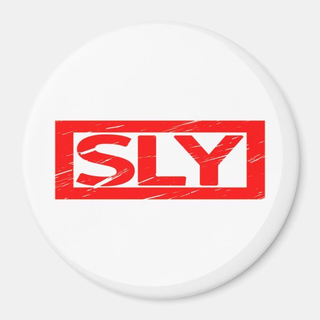 Sly Frimärke Magnet (Framsidan)