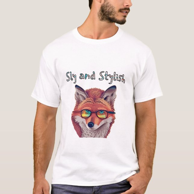 Sly och Snyggt fox T Shirt (Framsida)