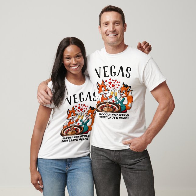 Sly Old Fox Stole Foxy Ladys Heart Roulette Vegas T Shirt (Unisex)