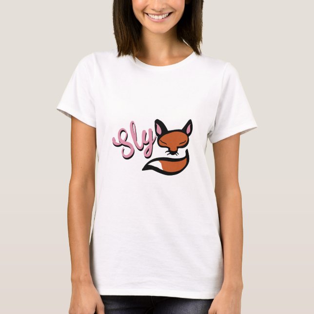 Sly räv tee shirt (Framsida)