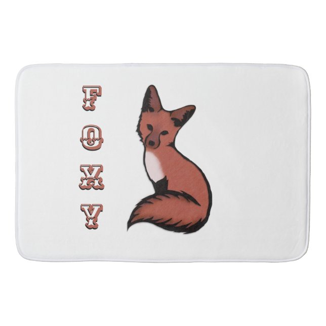 Sly Red Foxy Fox Badrumsmatta (Framsidan)