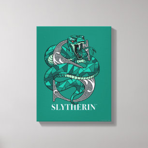 SLYTHERIN™ Crosshatched Emblem Canvastryck