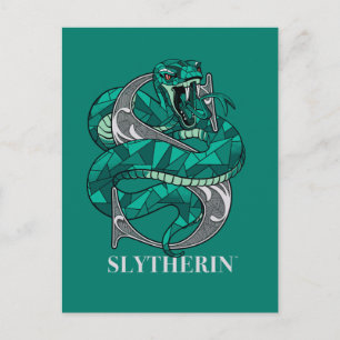 SLYTHERIN™ Crosshatched Emblem Inbjudan Vykort