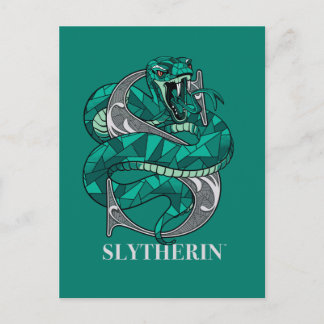 SLYTHERIN™ Crosshatched Emblem Inbjudan Vykort