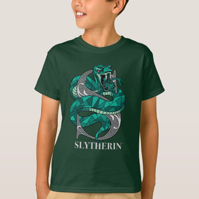 SLYTHERIN™ Crosshatched Emblem T Shirt (Framsida)