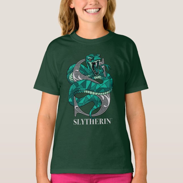SLYTHERIN™ Crosshatched Emblem T Shirt (Framsida)