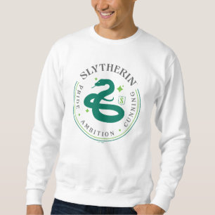 SLYTHERIN™ Grön Orm Hus Stolt Badge Lång Ärmad Tröja
