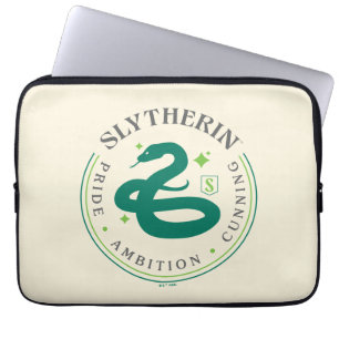 SLYTHERIN™ Grön orm Hus Stolt Badge Laptop Fodral