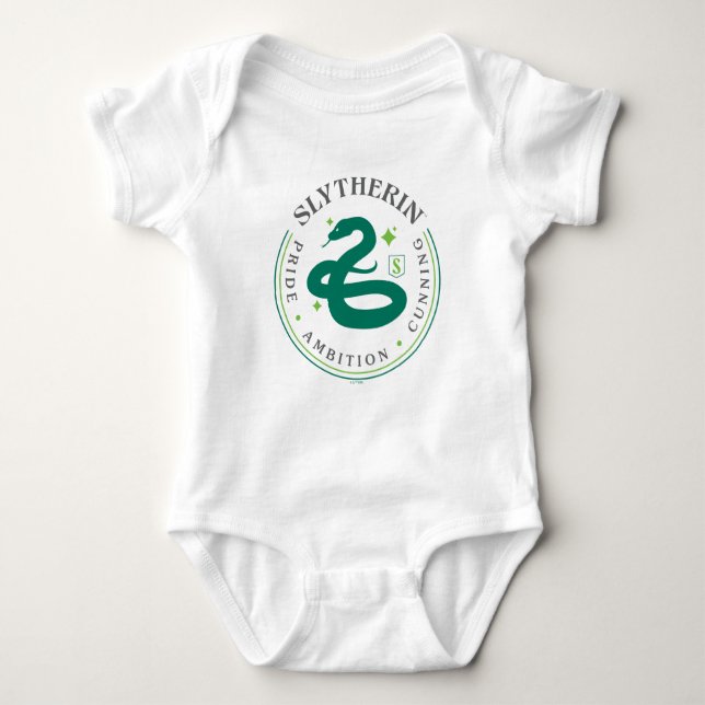 SLYTHERIN™ Grön Orm Hus Stolt Märke T Shirt (Framsida)