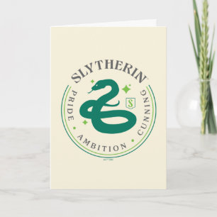 SLYTHERIN™ Grönt Snake House Pride Badge Kort