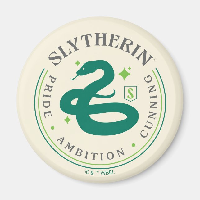 SLYTHERIN™ Grönt Snake House Pride Badge Magnet (Framsidan)