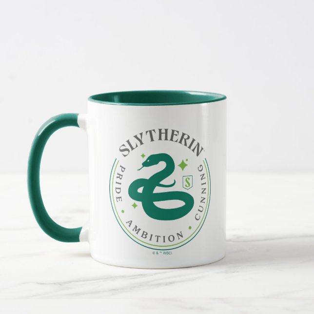 SLYTHERIN™ Grönt Snake House Pride Badge Mugg (Vänster)