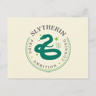 SLYTHERIN™ Grönt Snake House Pride Badge Vykort