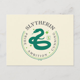 SLYTHERIN™ Grönt Snake House Pride Badge Vykort