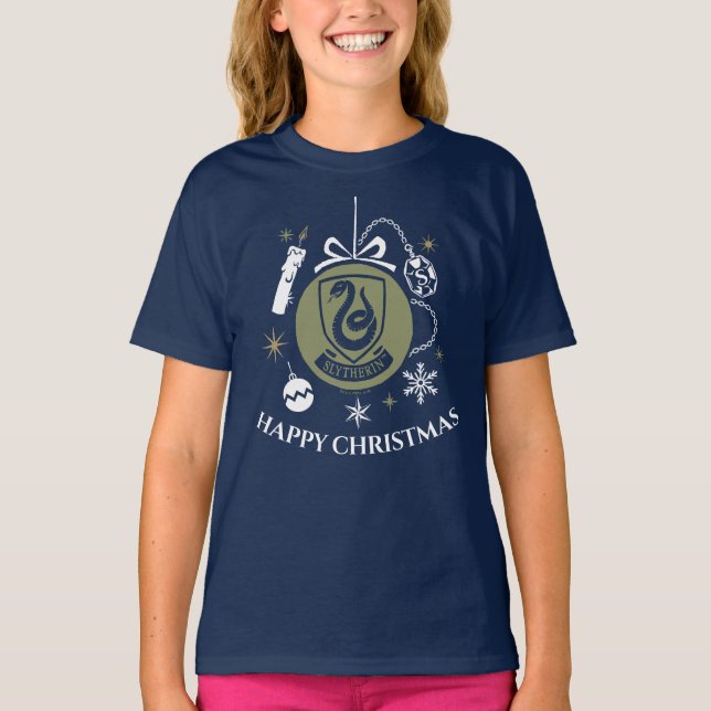 SLYTHERIN™ Helgdag Bauble Graphic T Shirt (Framsida)