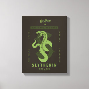 SLYTHERIN™ House by any Elaks Canvastryck