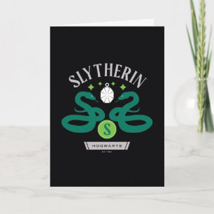 SLYTHERIN™ House Dubbla Snake Locket Graphic Kort