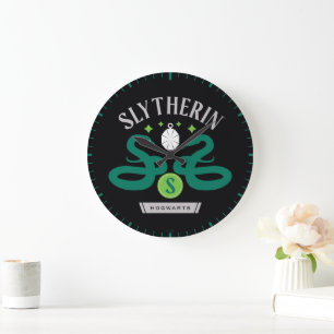 SLYTHERIN™ House Dubbla Snake Locket Graphic Stor Klocka