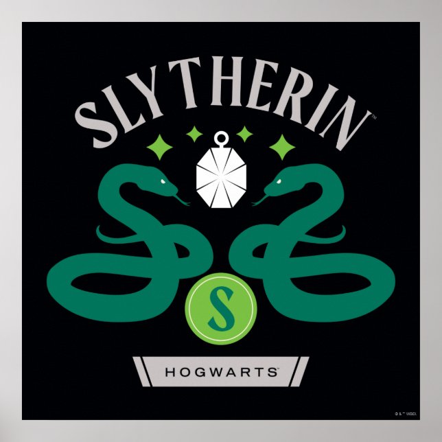 SLYTHERIN™ Hus Dubbel Orm Hänge Grafik Poster (Framsidan)