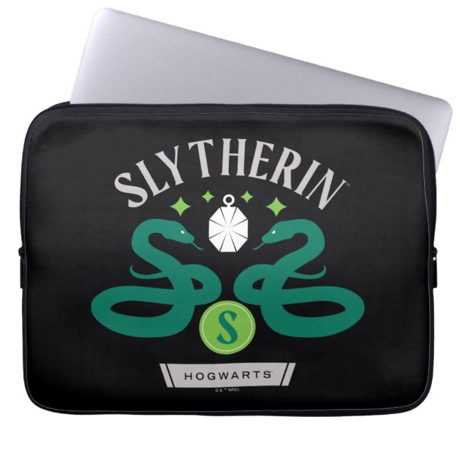SLYTHERIN™ Hus Dubbel Ormhänge Grafik Laptop Fodral (Framsidan)