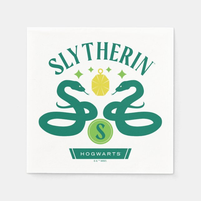 SLYTHERIN™ Hus Dubbel Ormhänge Grafik Pappersservett (Framsidan)
