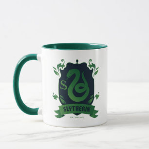 Slytherin™-husrankningens utsmyckade vapensköld mugg