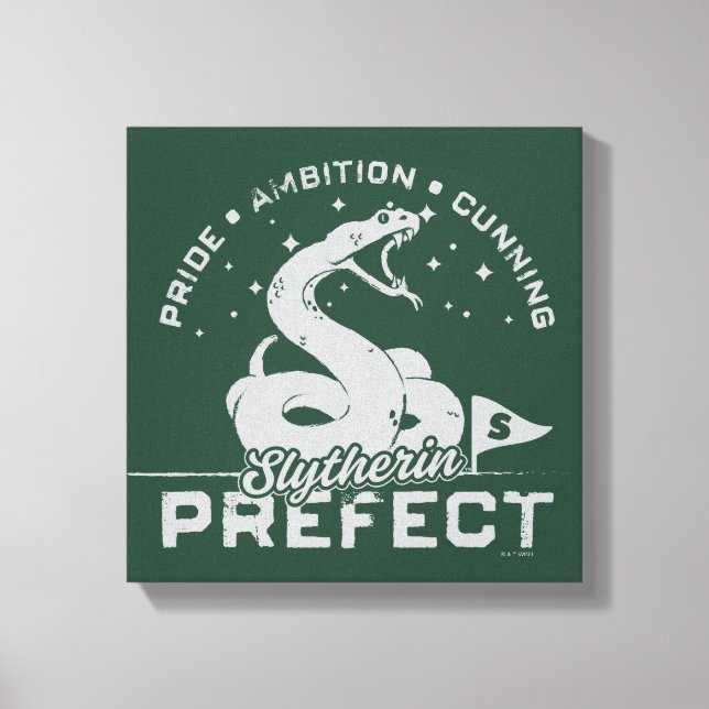 Slytherin™ Prefektmärke Canvastryck (Framsida)