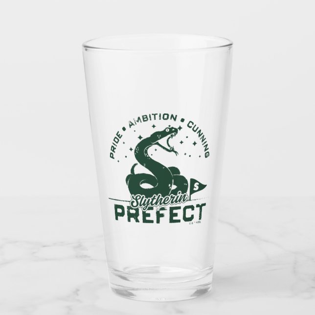 Slytherin™ Prefektmärke Glaskopp (Framsida)