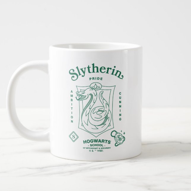 SLYTHERIN™ Pride Ambition Cunning Crest Jumbo Mugg (Vänster)