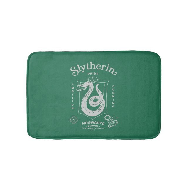 Slytherin™ Stolthet Ambition Listighet Vapenmärke Badrumsmatta (Framsidan)