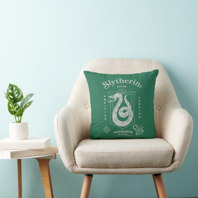 SLYTHERIN™ Stolthet Ambition Slugighet Vapenmärke Kudde (Stol)