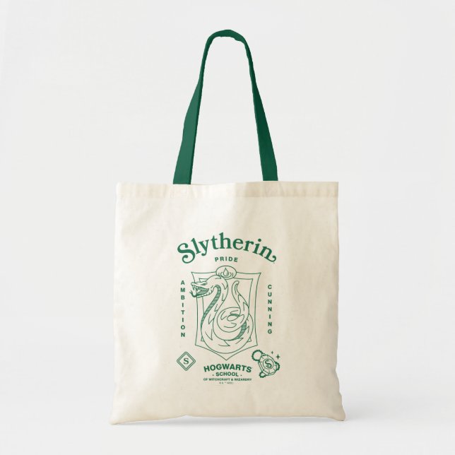 SLYTHERIN™ Stolthet Ambition Slugighet Vapenmärke Tygkasse (Framsidan)