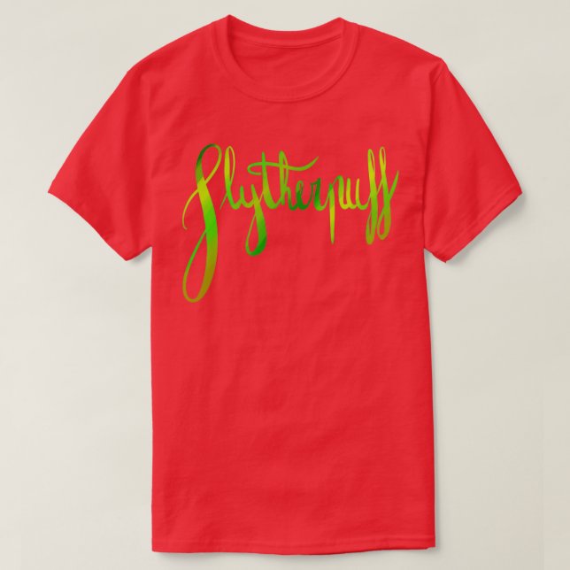 Slytherpuff Galligraphy T Shirt (Design framsida)