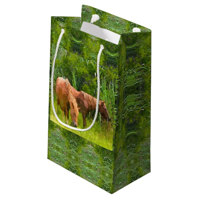 Sm Gift Bag Assateague Ponies (Baksidan Vinklad)