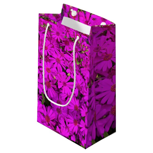 Sm Gift Bag Bright Rosa Daisys (Framsidan Vinklad)