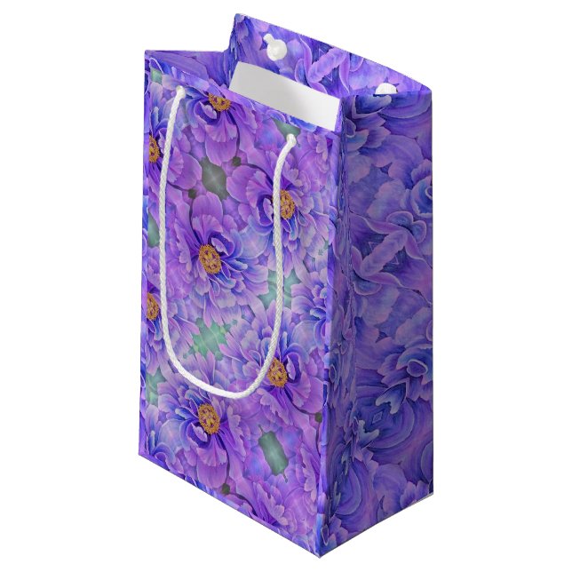 Sm Gift Bag Lavender Peonies (Framsidan Vinklad)