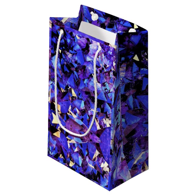 Sm Gift Bag Lila Crystals (Framsidan Vinklad)