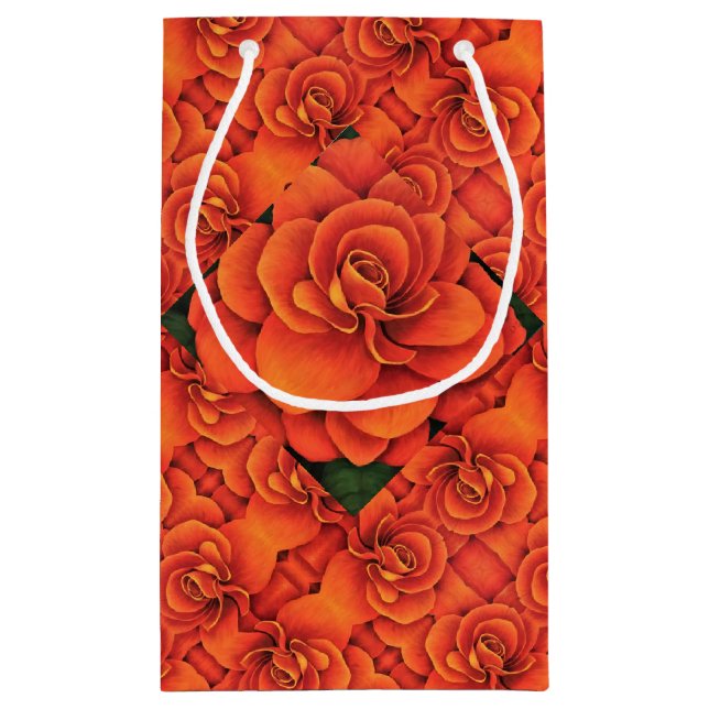 Sm Gift Bag Orange Begonia (Baksidan)