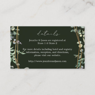 SM-Grönt för Rustic Eucalyptus & Guld 2 Tilläggskort