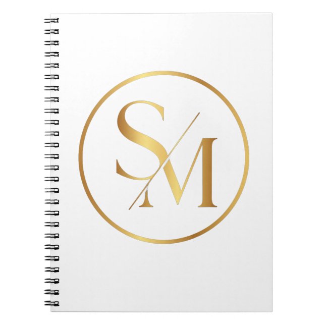 SM Minimalistisk Modern Design Anteckningsbok (Framsidan)