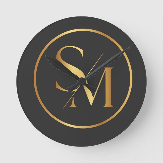 SM Minimalistisk Modern Design Rund Klocka (Framsida)