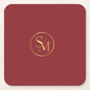 SM Minimalistisk Modern Design Underlägg Papper Kvadrat